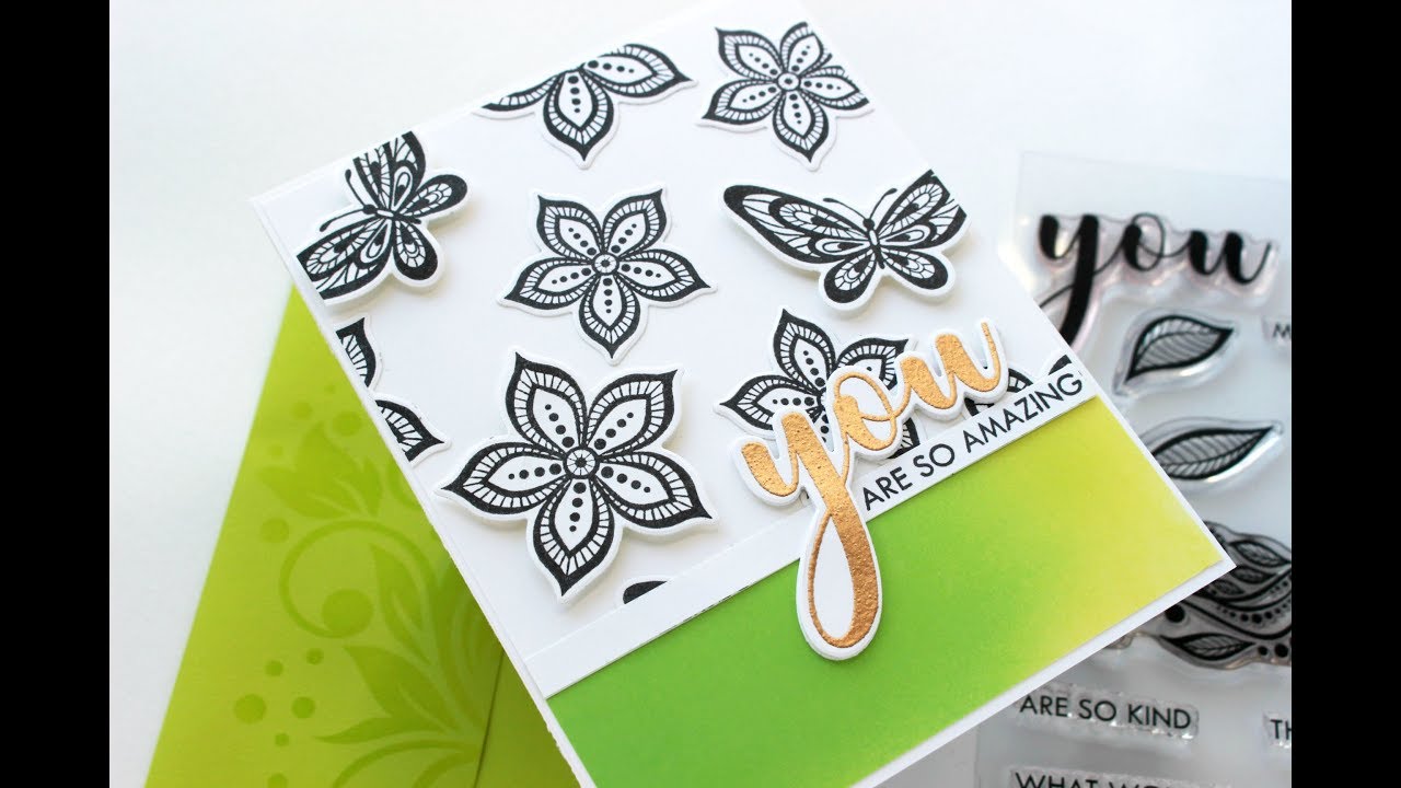 Ombre Ink Blending with Gina K Designs