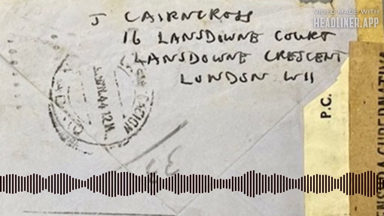 Letter reveals intimate side of Cambridge spy John Cairncross