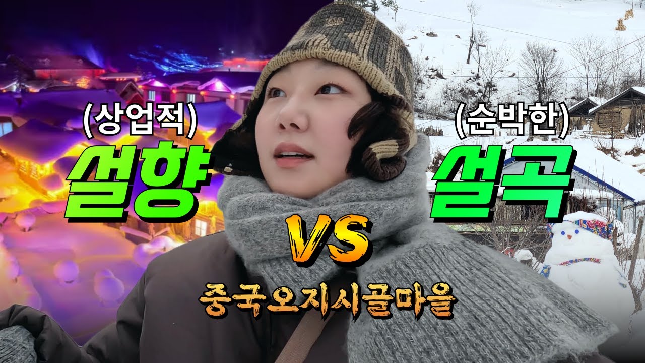 중국 눈의마을 설향과 설곡 비교해보기