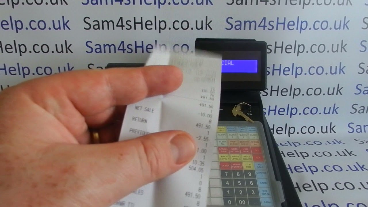 Z1 Reset Daily Financial Sales Report Sam4S ER-900 / ER-920 / ER-925 / ER-940 / ER945 Cash Registers