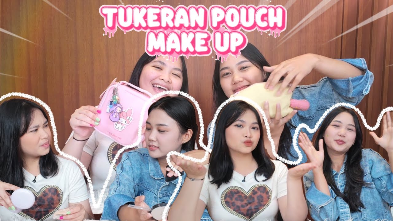 AKU TERNYATA COCOK MAKEUP KAYAK GINI!! TUKERAN POUCH MAKE UP @Niagatha 