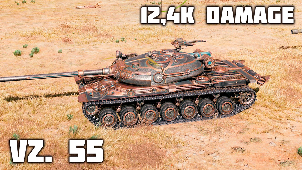 Vz. 55 WoT &ndash; 5Kills, 12,4K Damage