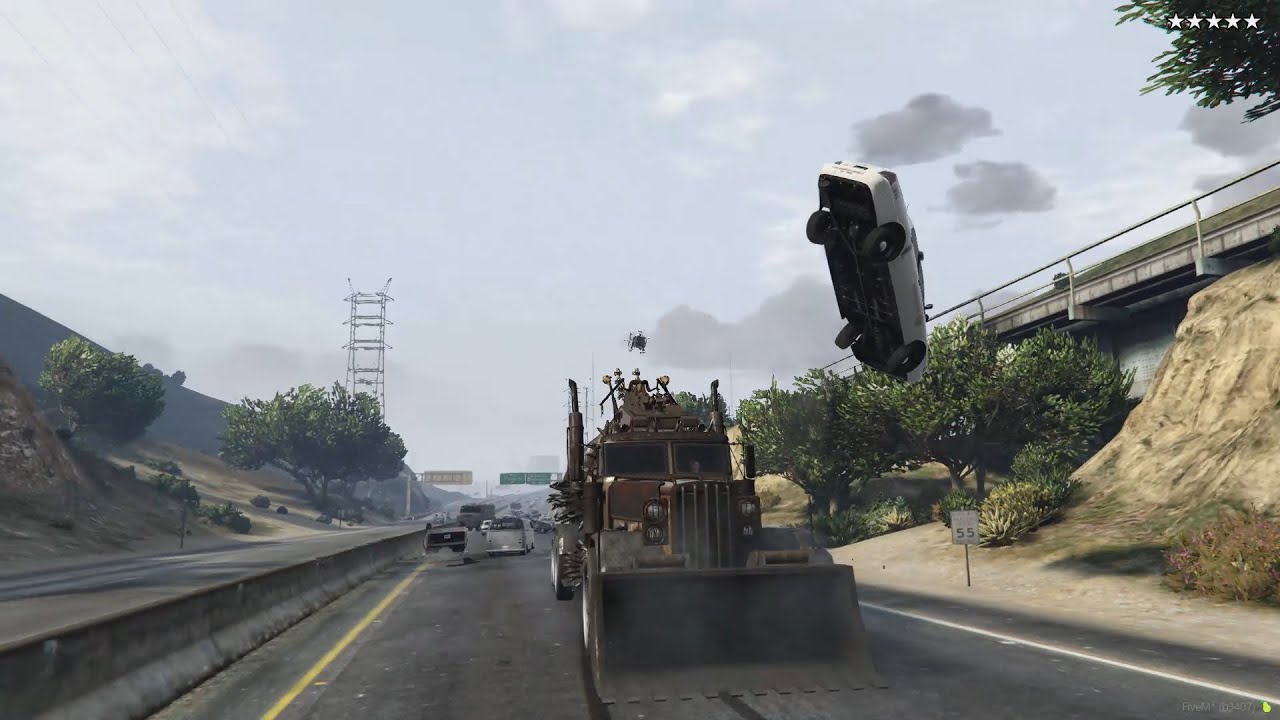 Bláznívá Jízda po Dálnici | GTA 5 | Dálnice | Los Santos | Apocalypse Cerberus