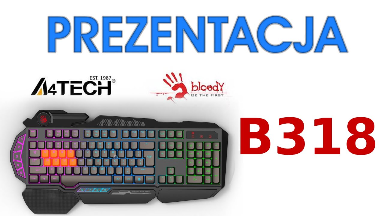 Unboxing Klawiatura A4Tech Bloody B318 - HardPC TV #90
