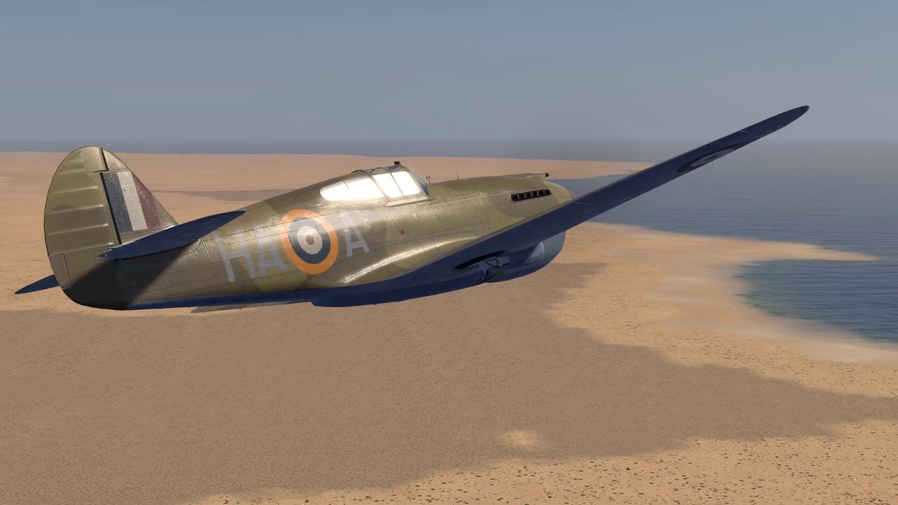 IL-2 Desert Wings | Tomahawk Mk II Trop (Curtiss P-40B) Vs Fiat G.50 | Flight over Bombah