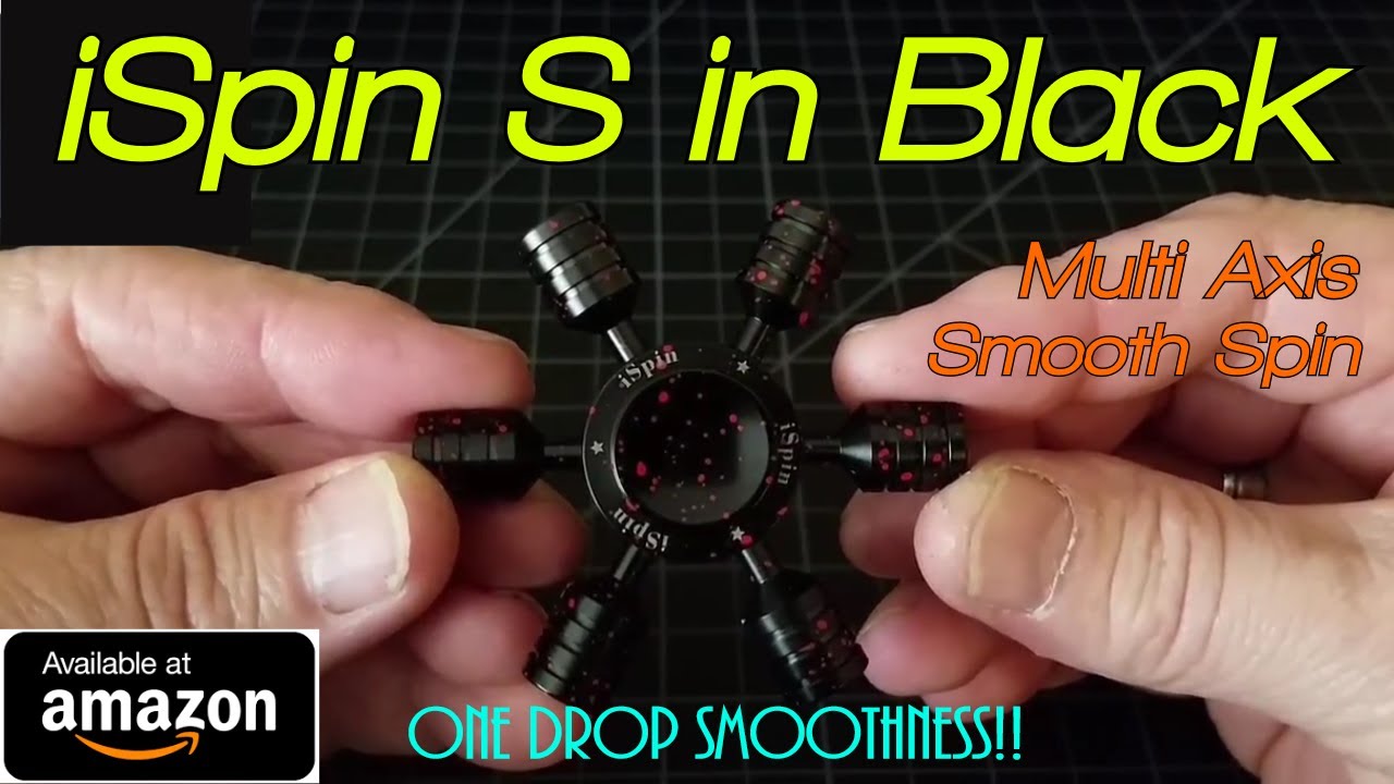Fidget Spinner Review: iSpin S Multi Axis Spinner in Black on Amazon
