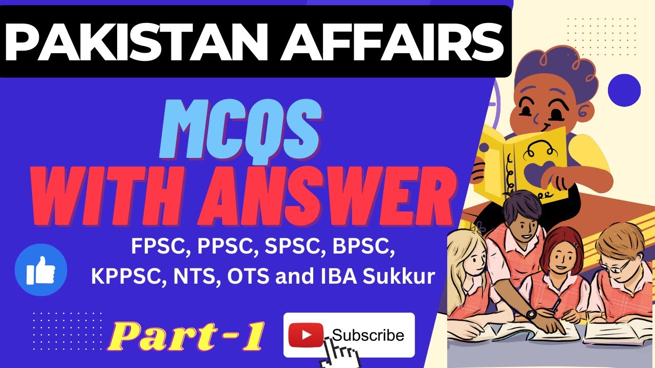 Top MCQs on Pakistan Affairs with Answers | Current Affairs MCQs