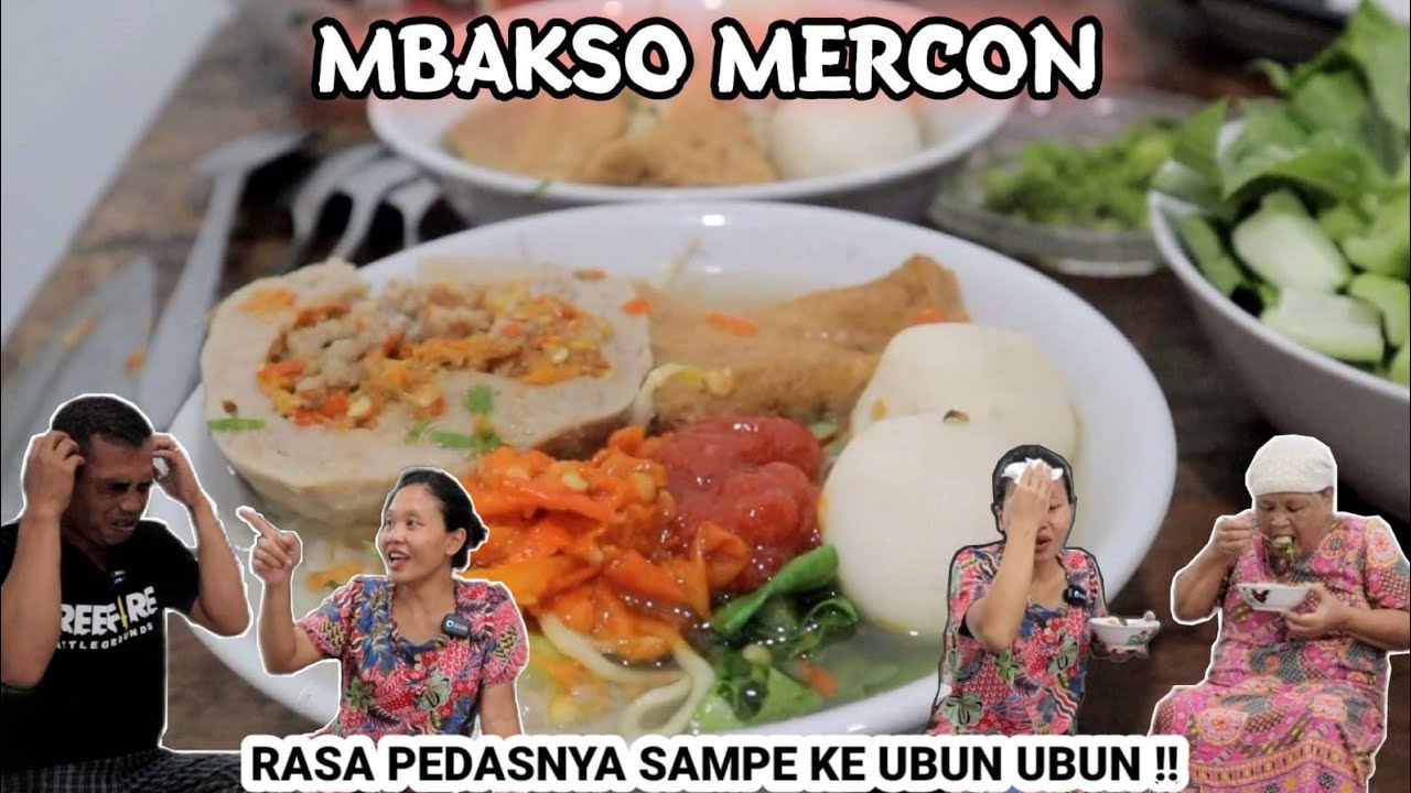 Makan Bakso mercon pedesnya sampe ke ubun - ubun