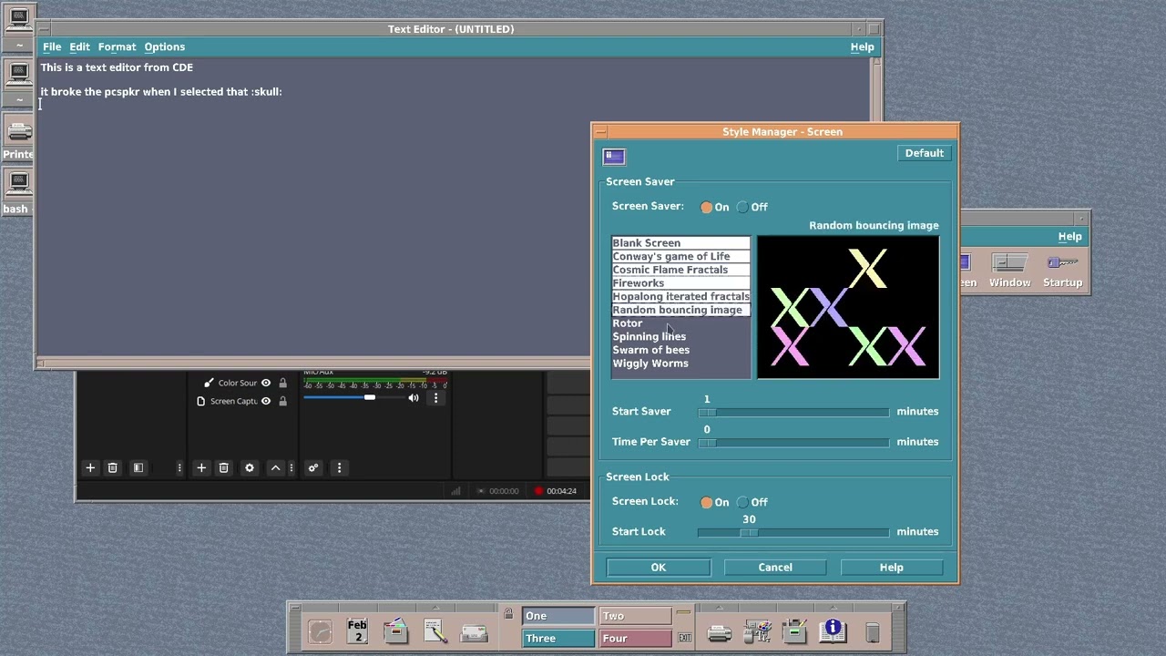 Trying out Common Desktop Environment