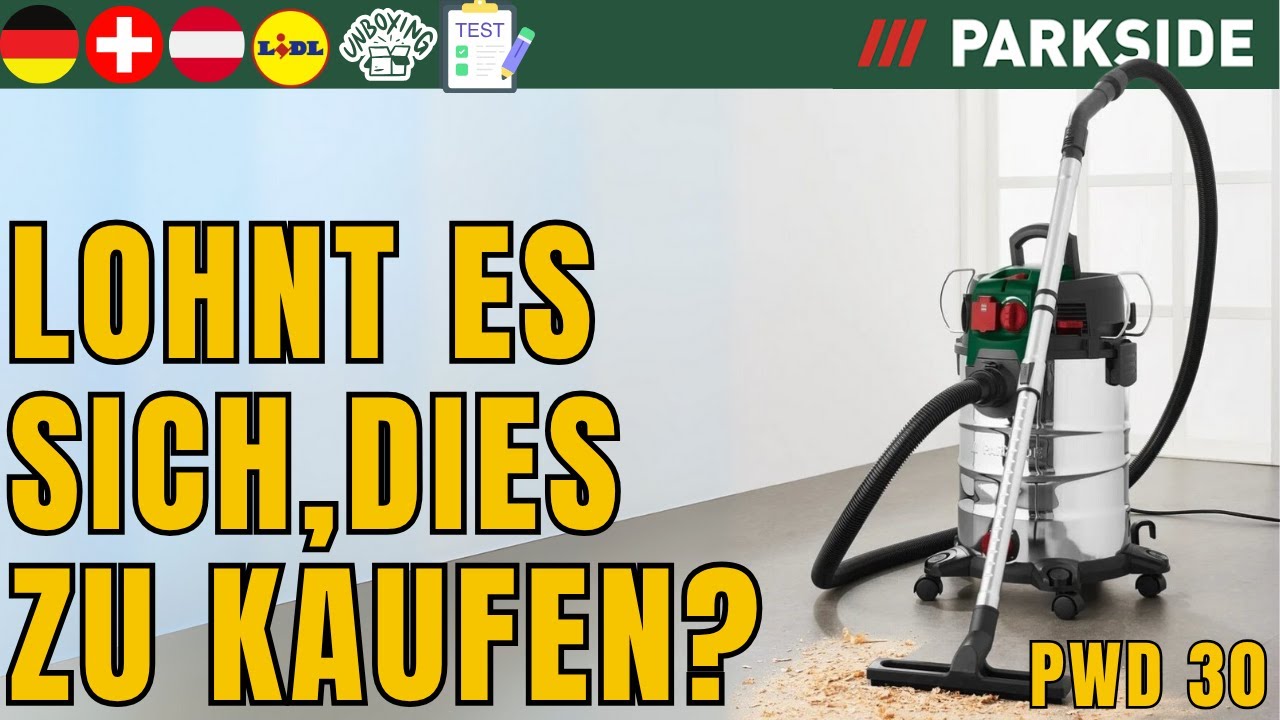 NASS-/TROCKENSAUGER Parkside PWD 30 C1 DEUTSCHLAND DEUTSCH  SWITZERLAND  AUSTRIA LIDL