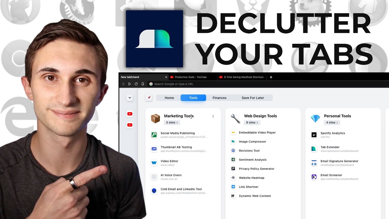 How to organize your browser bookmarks like a PRO! (TabExtend Review) 🔖✨