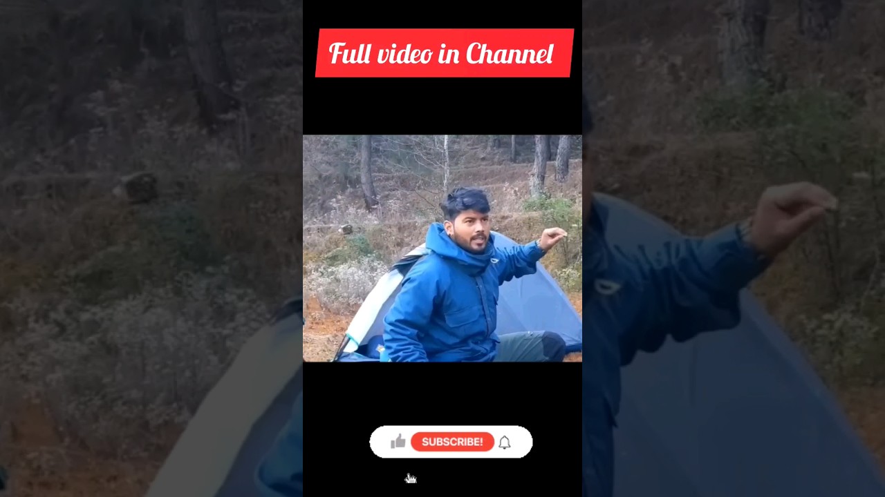 Camping gone wrong , Leopard attack on me #camping #campinginindia #tripsense #campinginforest