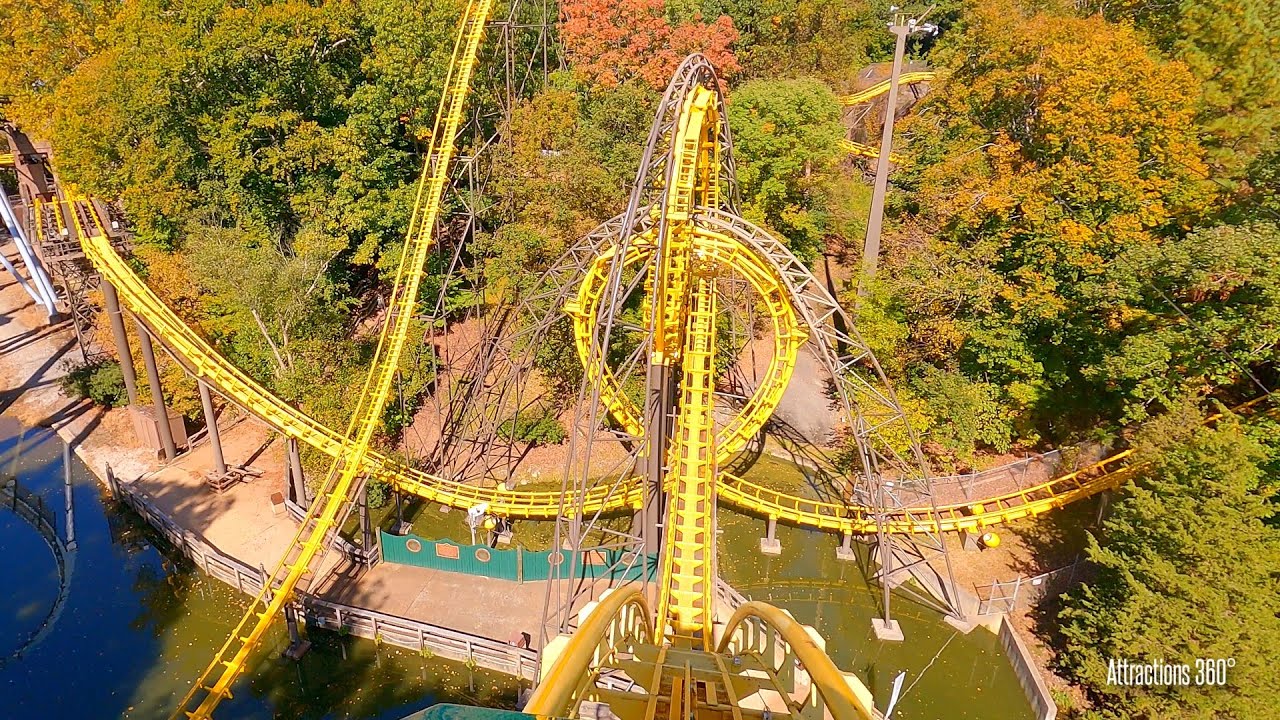 Loch Ness Monster Coaster - Interlocking Loops Coaster - Busch Gardens Coasters Ride - GoPro 9