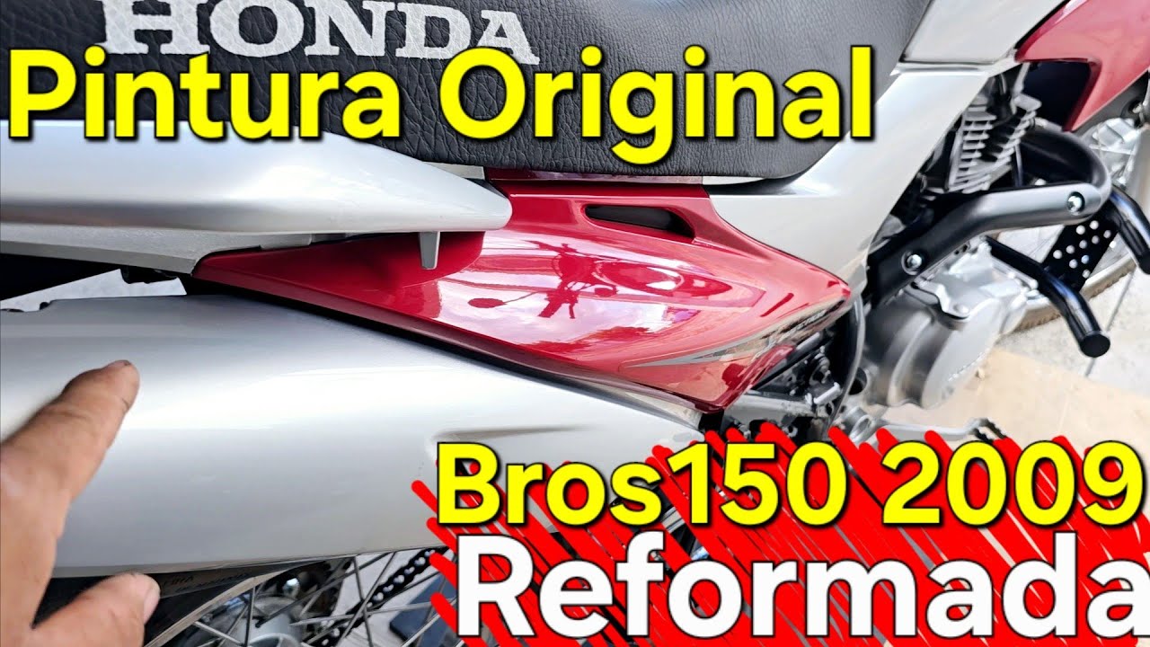Bros150 2009 restaura&ccedil;&atilde;o completa o grau de qualidade da pintura impressiona