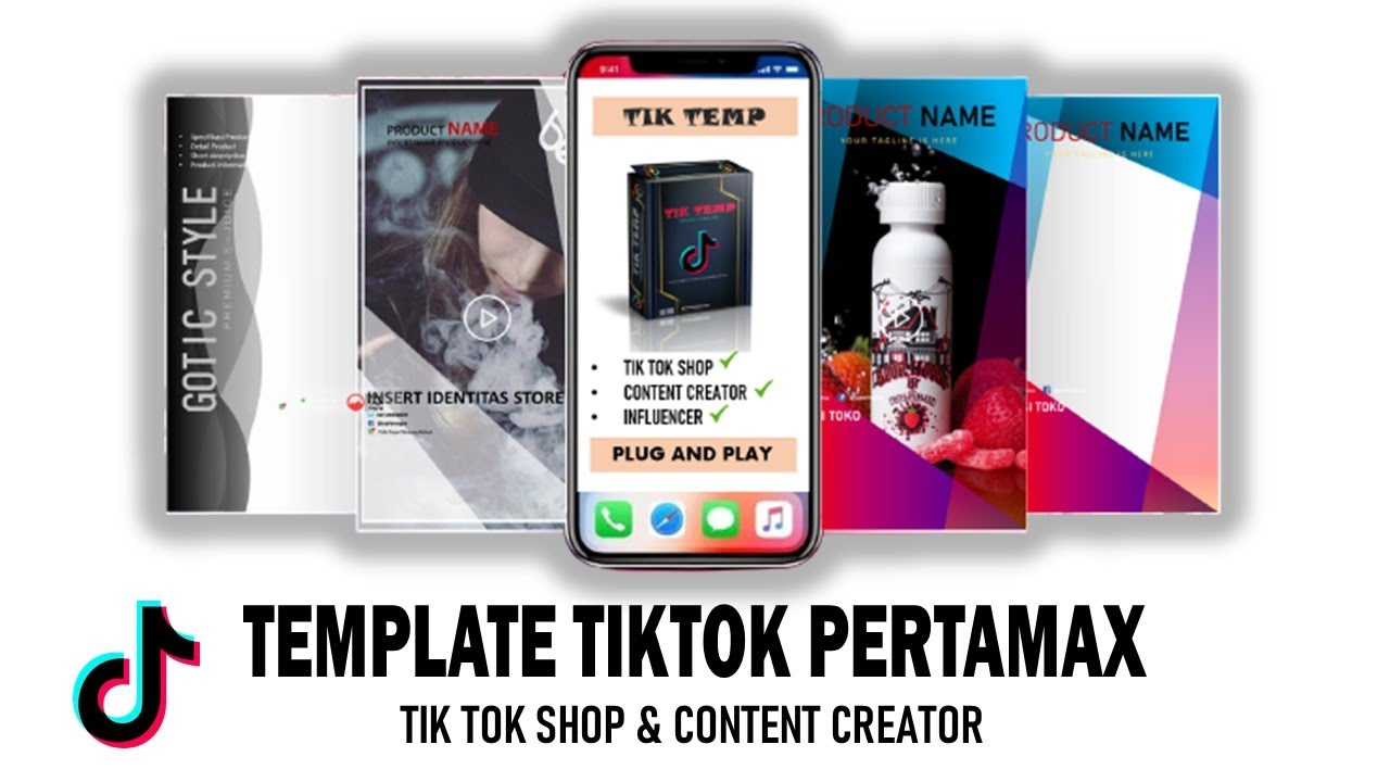 Frame template tiktok shop | Produk digital