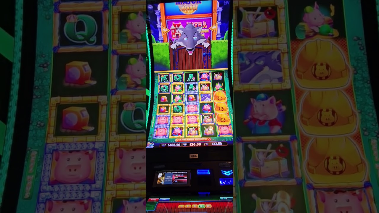Huff n puff grand pays big with this bonus! #slot #casino ##gambling #jackpot