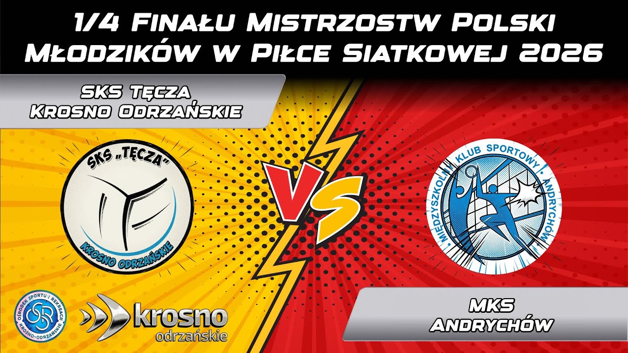 1/4 Finału Mistrzostw Polski Młodzików w Piłce Siatkowej 2026