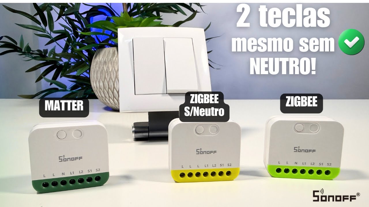 SEM NEUTRO! Automatiza Interruptor 2 teclas com os SONOFF MINI-DUO!