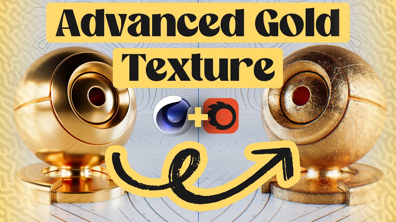 Advanced Gold Material Tutorial in C4D Corona ✨🔥