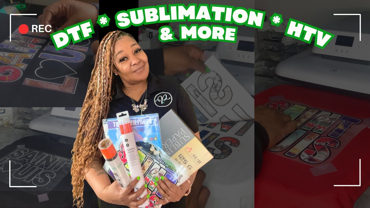 How To Make T-shirts For Your Small Business Using DTF/Sublimation/HTV (For Beginners)