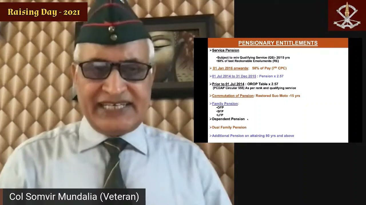 Guidance by OIC Army Veterans Cell