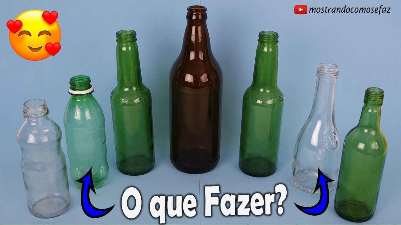 GARRAFAS DE VIDRO PEQUENAS - Ideias Fáceis, Lindas e Diferentes