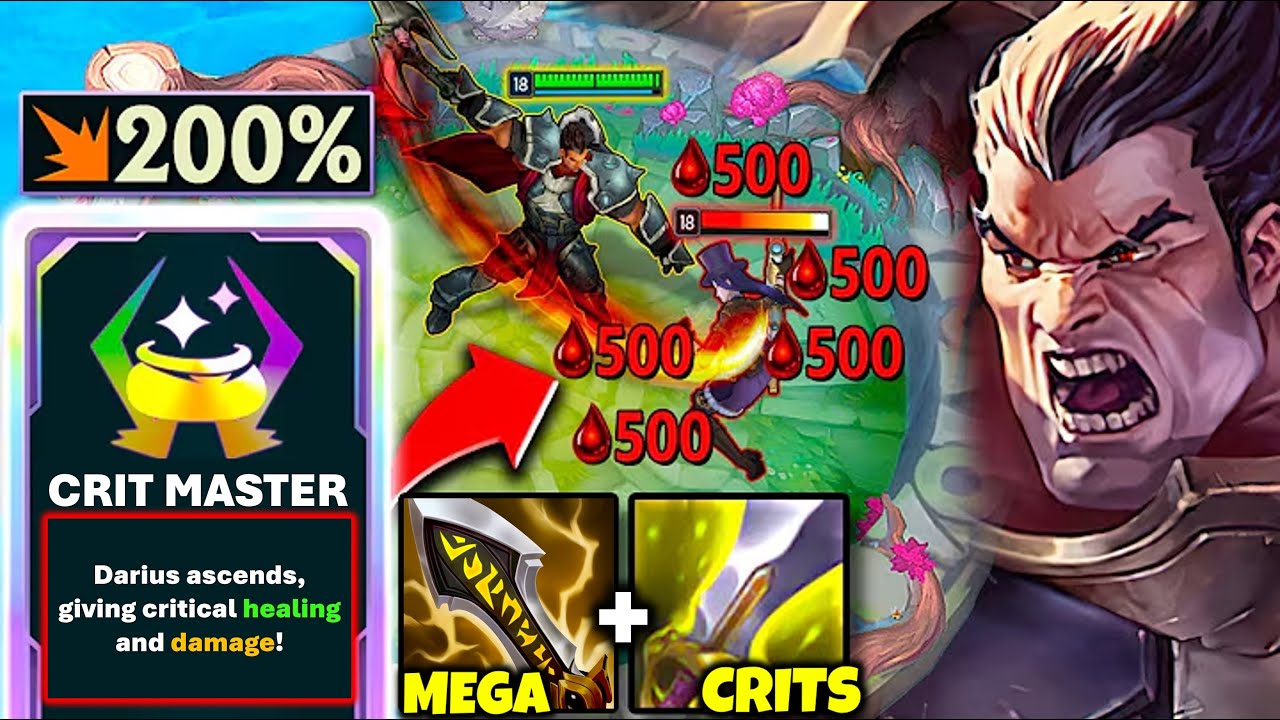 MEGA CRIT DARIUS IS THE MOST UNFAIR ARENA SETUP EVER! (CRITICAL HEALING AND DAMAGE)