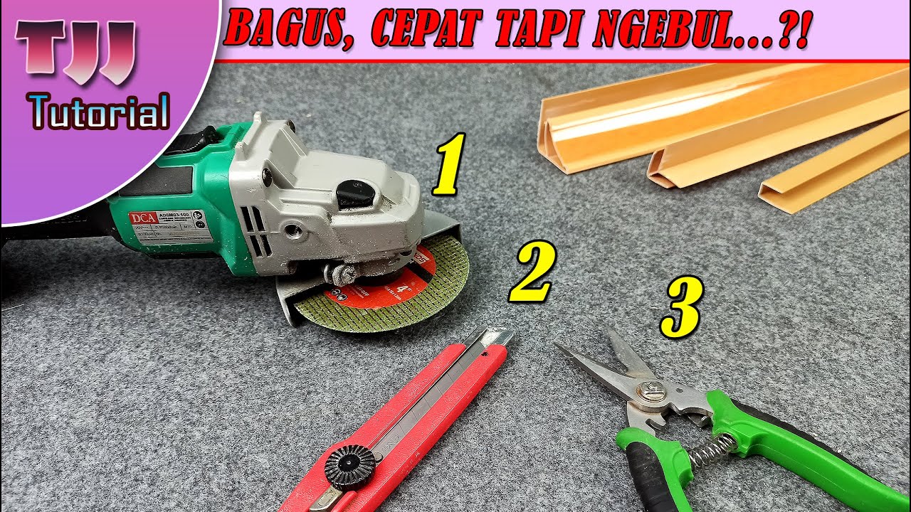 CARA POTONG LIS PLAFON PVC RAPI DAN CEPAT