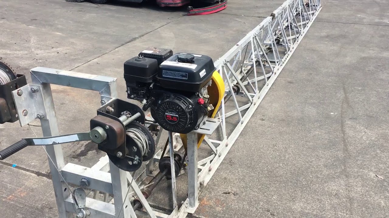 Wacker HP-100 Concrete Cement Screed Honda 5.5hp Gas Engine Up to 40 ft Truss