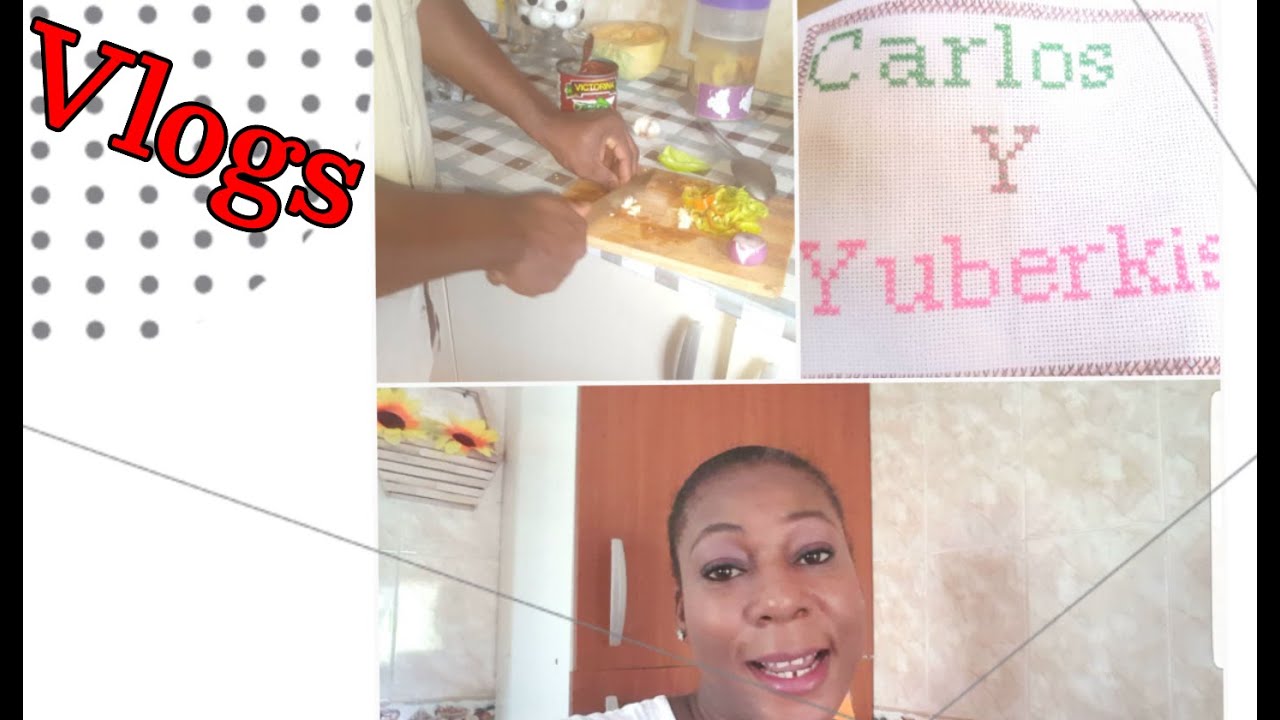 Vlogs/mi esposo imitándome en la cocina/mi hija nos regala un bordado