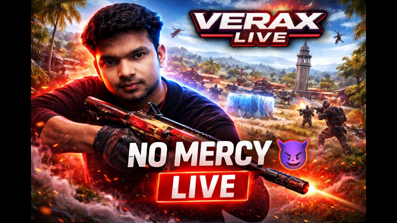 🔴 LIVE NO MERCY 🔥 Free Fire Live | Rank Push With Subscribers | Verax Live
