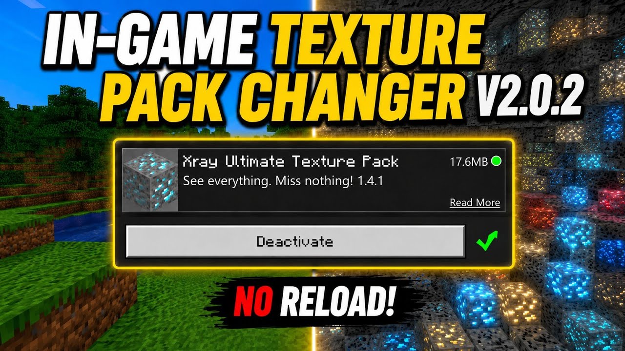 Программа для смены текстур в игре V2.0.2 для MCPE 26.23 | LeviLauncher для Minecraft