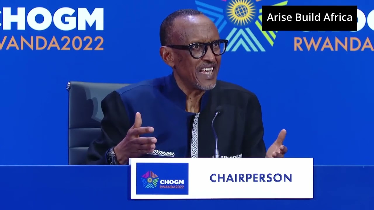 Kagame responding to BBC's question on upholding values of democracy & human rights