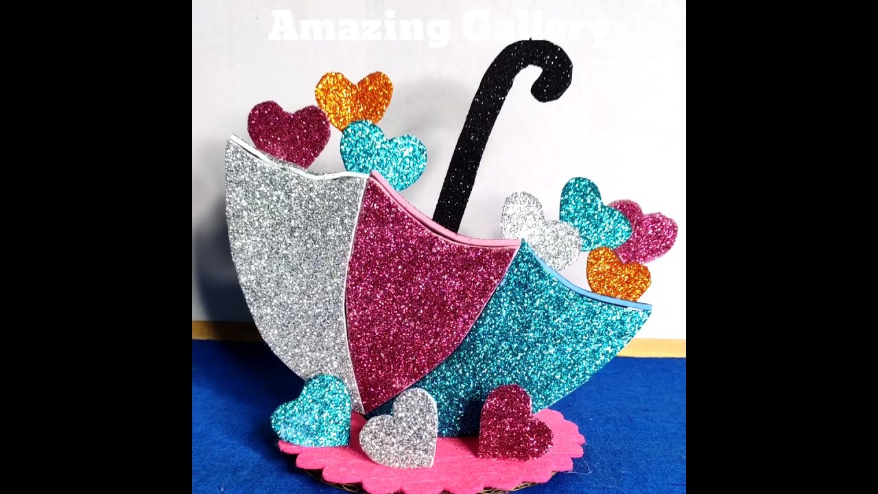 Glitter Paper craft | Glitter foam sheet new craft ideas for kids
