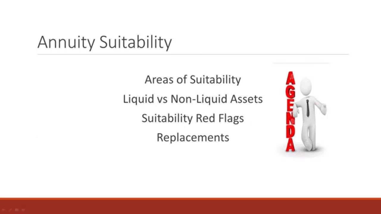 Annuities 101: Suitability