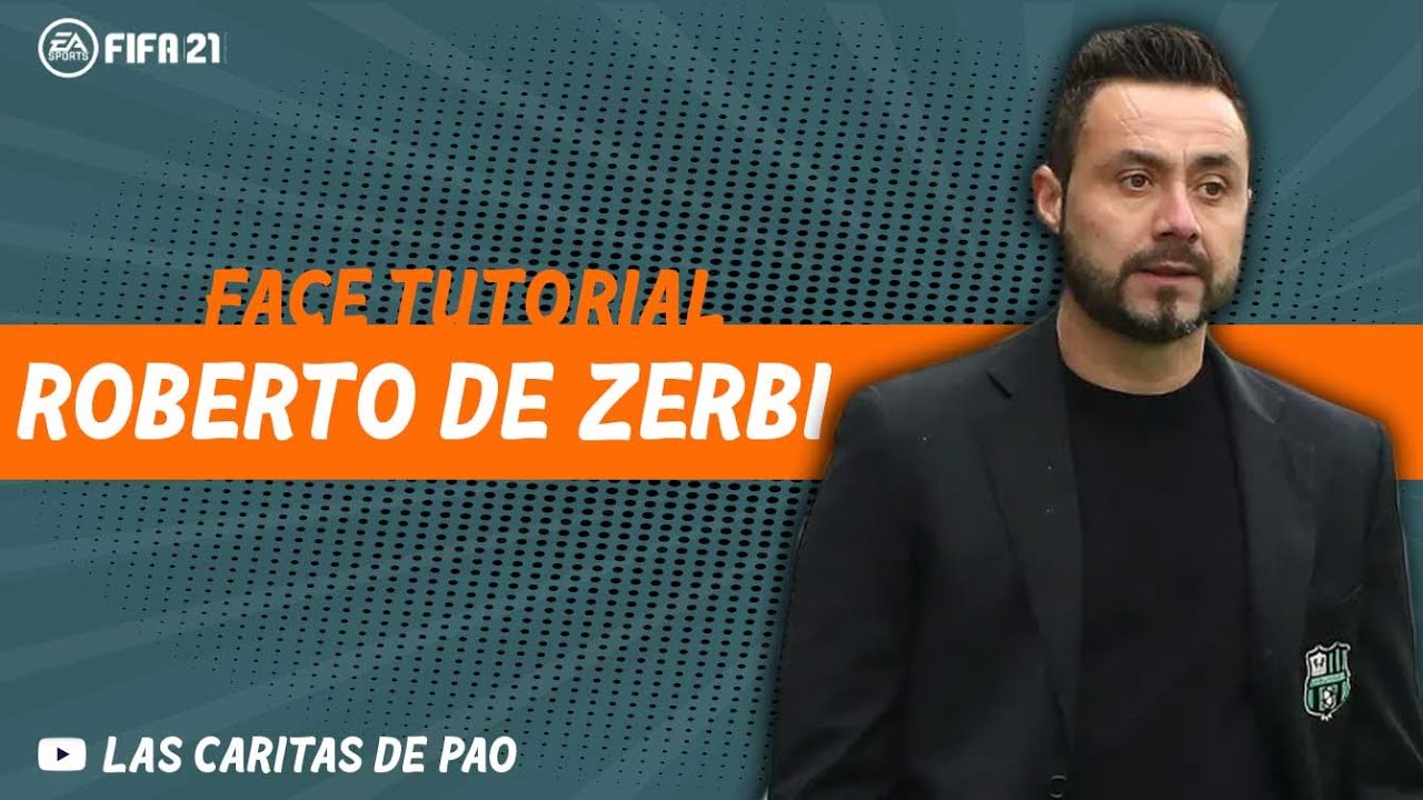 How to make Roberto De Zerbi FACE FIFA 21 lookalike | CAREER MODE | MODO CARRERA | DT | Sassuolo
