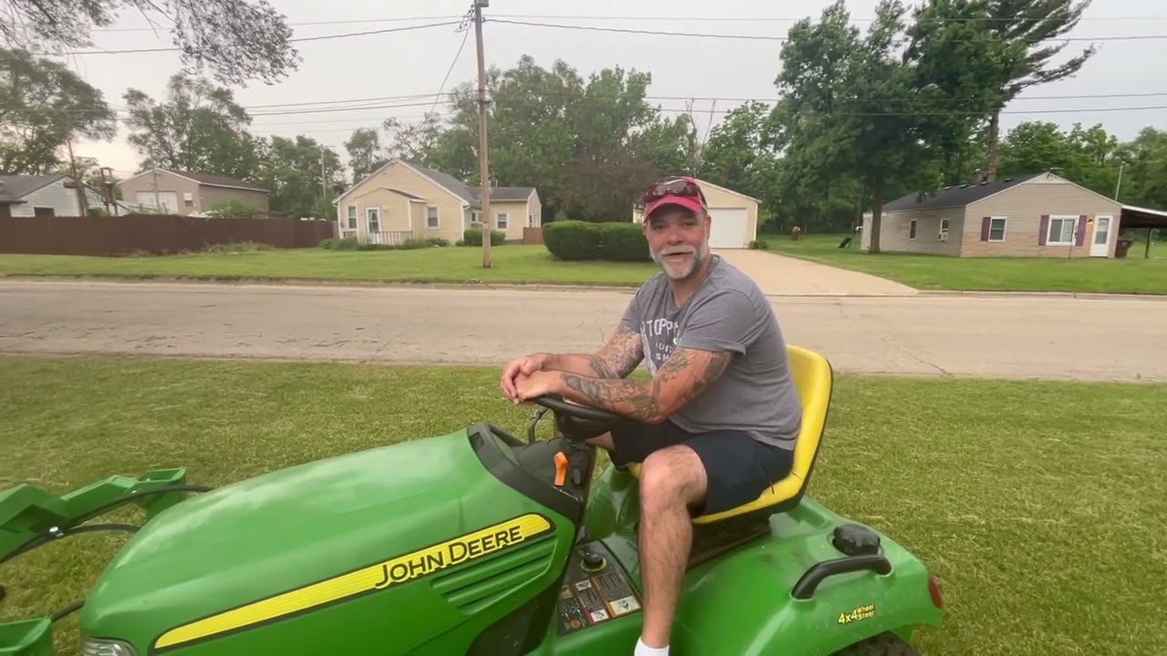 Moving River Rock with Little Buck Loader & John Deere x729