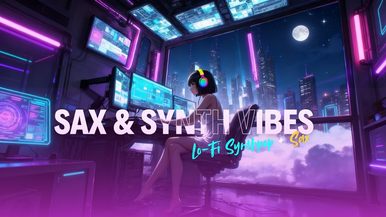 Lofi Work Music with Soul 🎷 Smooth Sax & Synthpop for Programming