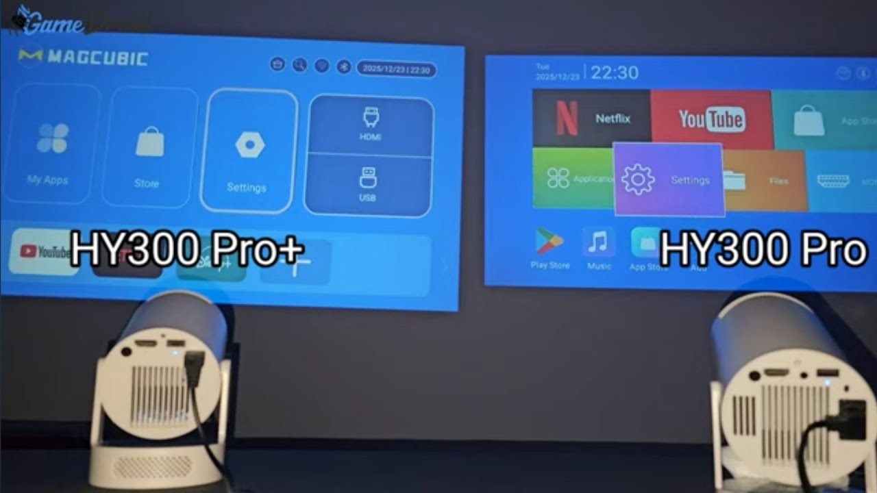 MAGCUBIC HY300 Pro+ vs HY300 | Android Projector Test🔥