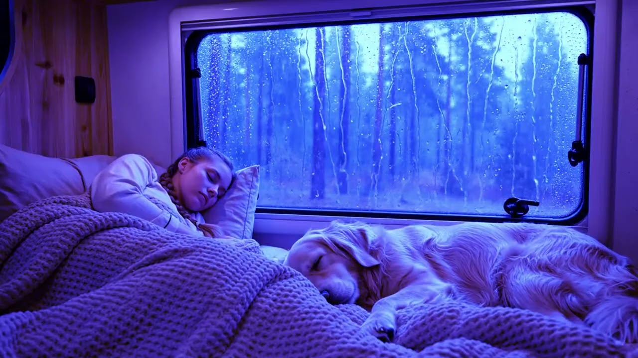 Thunderstorm Sounds for Anxiety Relief with Heavy Rain at Night