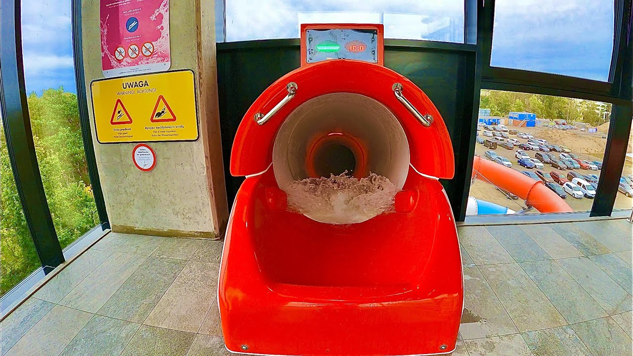 Multimedia Water Slide at Baltic Park Molo Aquapark