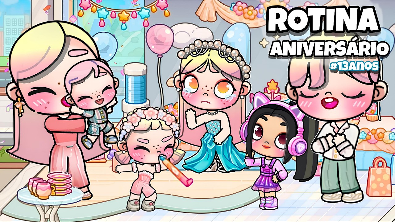 ROTINA ANIVERSÁRIO 13 ANOS 🎉 | FT LULI RARITY | AVATAR WORLD PAZU ROTINAS E HISTÓRIAS