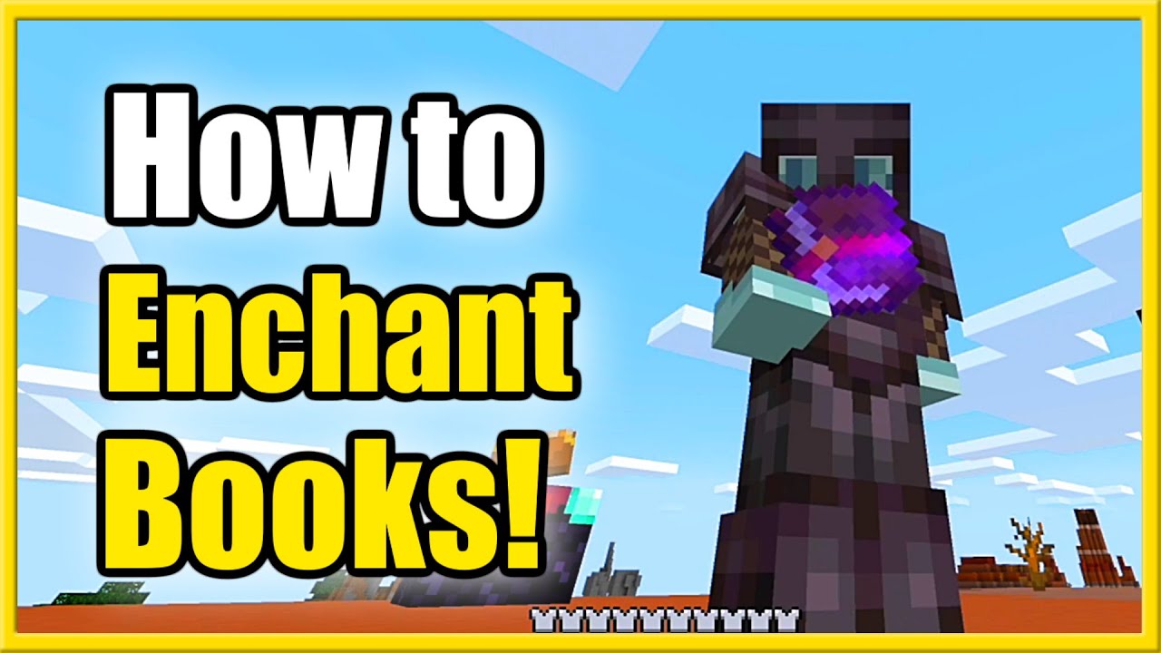 Как сделать зачарованные книги в Minecraft (лучший урок)