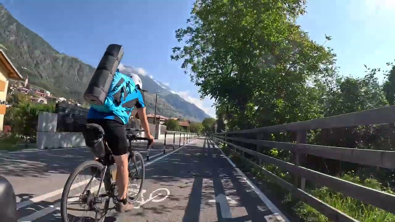 35 Minute Cycling video Ride to Merano (Meran)  Italy