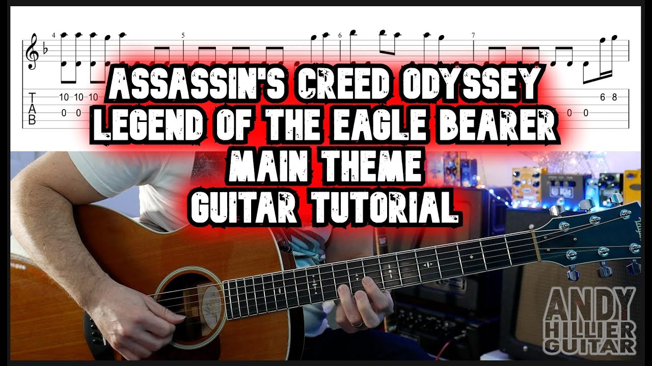 Assassin's Creed Odyssey Legend of the Eagle Bearer Guitar Tutorial
