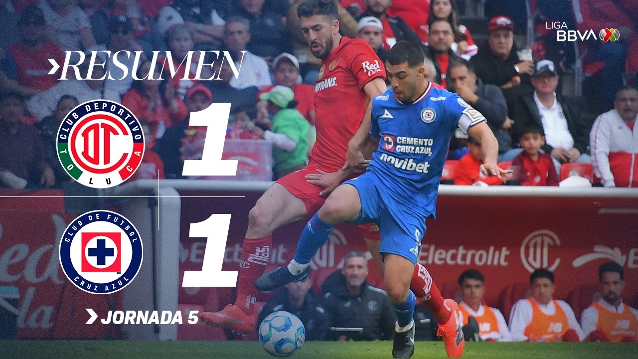 TOLUCA 1-1 CRUZ AZUL | Empate entre equipazos | Con México C26