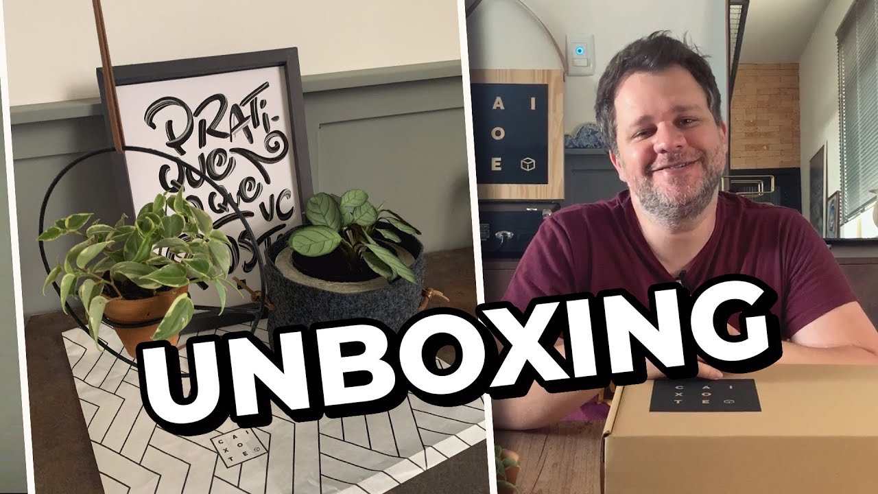 DIY - CACHEPOT DE FELTRO | HANGER PARA PLANTAS | UNBOXING CAIXOTE 31