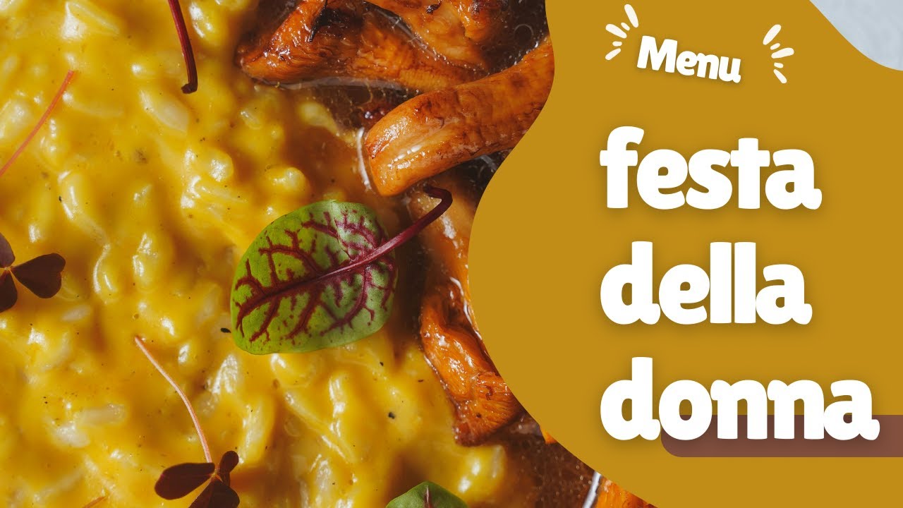 Menu per la festa della donna