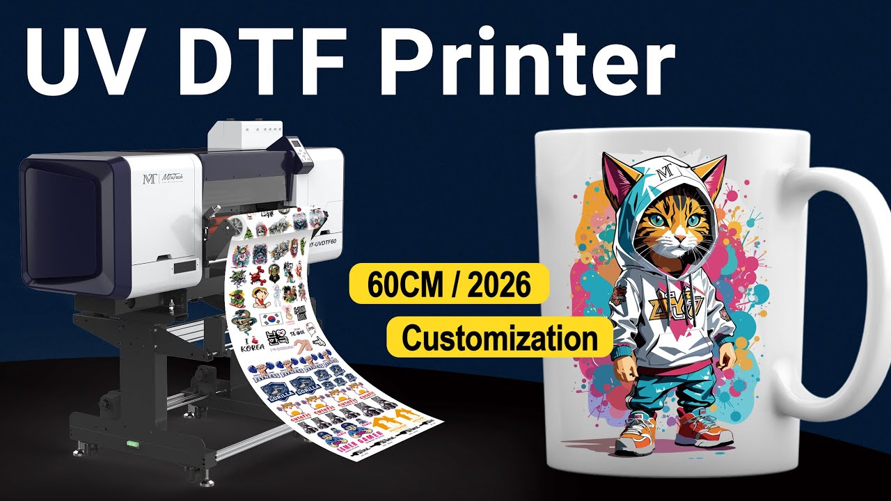 UV DTF Printer &ndash; 60cm A1 Transfer Printing Machine for Glass, Wood, Acrylic & More | MTuTech 2026