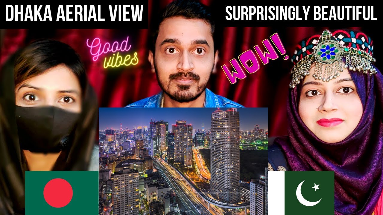 Pakistani Reaction on Dhaka City Bangladesh Aerial View